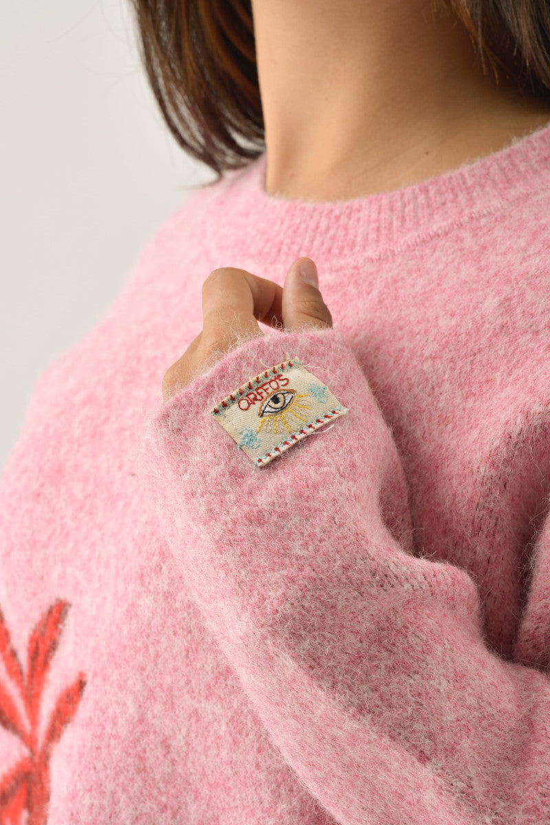 Orfeo Hermione Jumper with Design Blue OR Pink