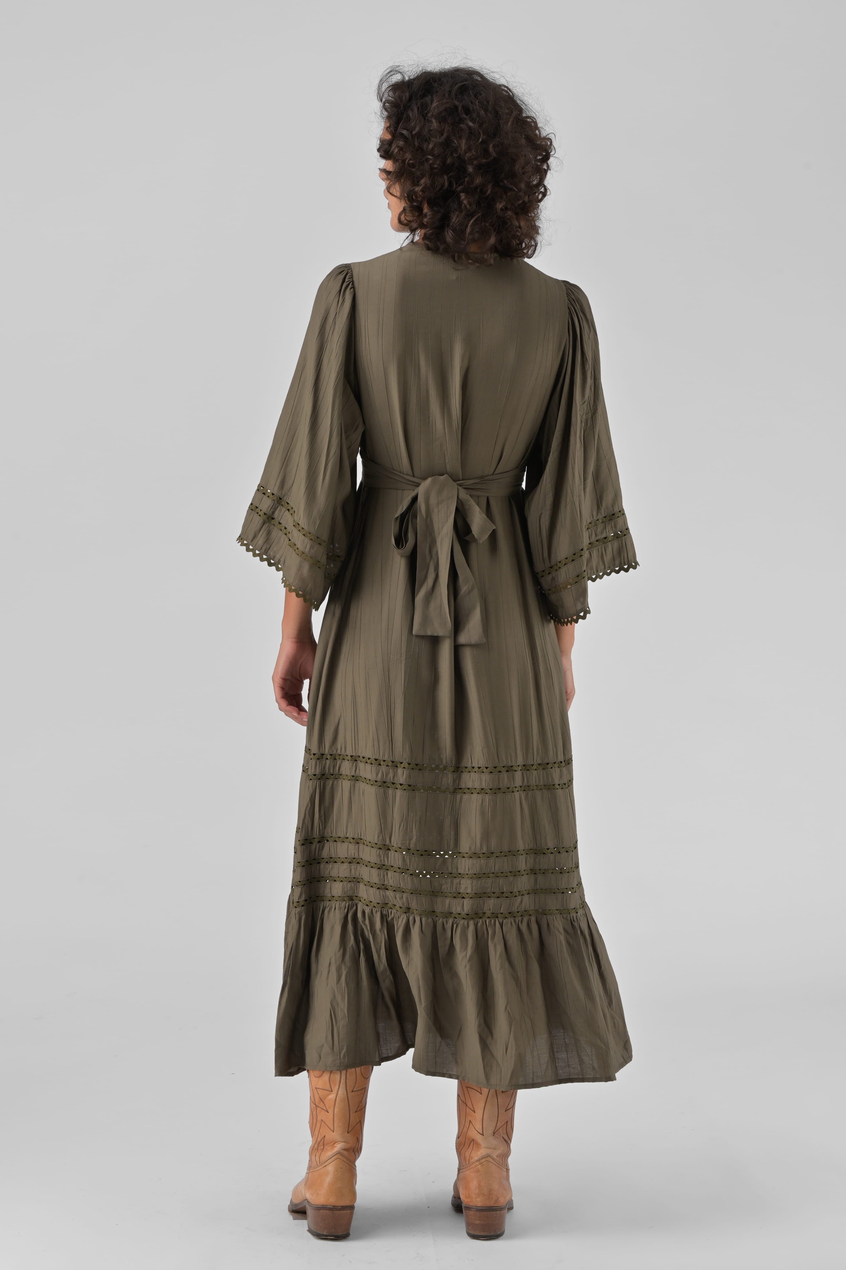 Orfeo  Wynonna Khaki Dress