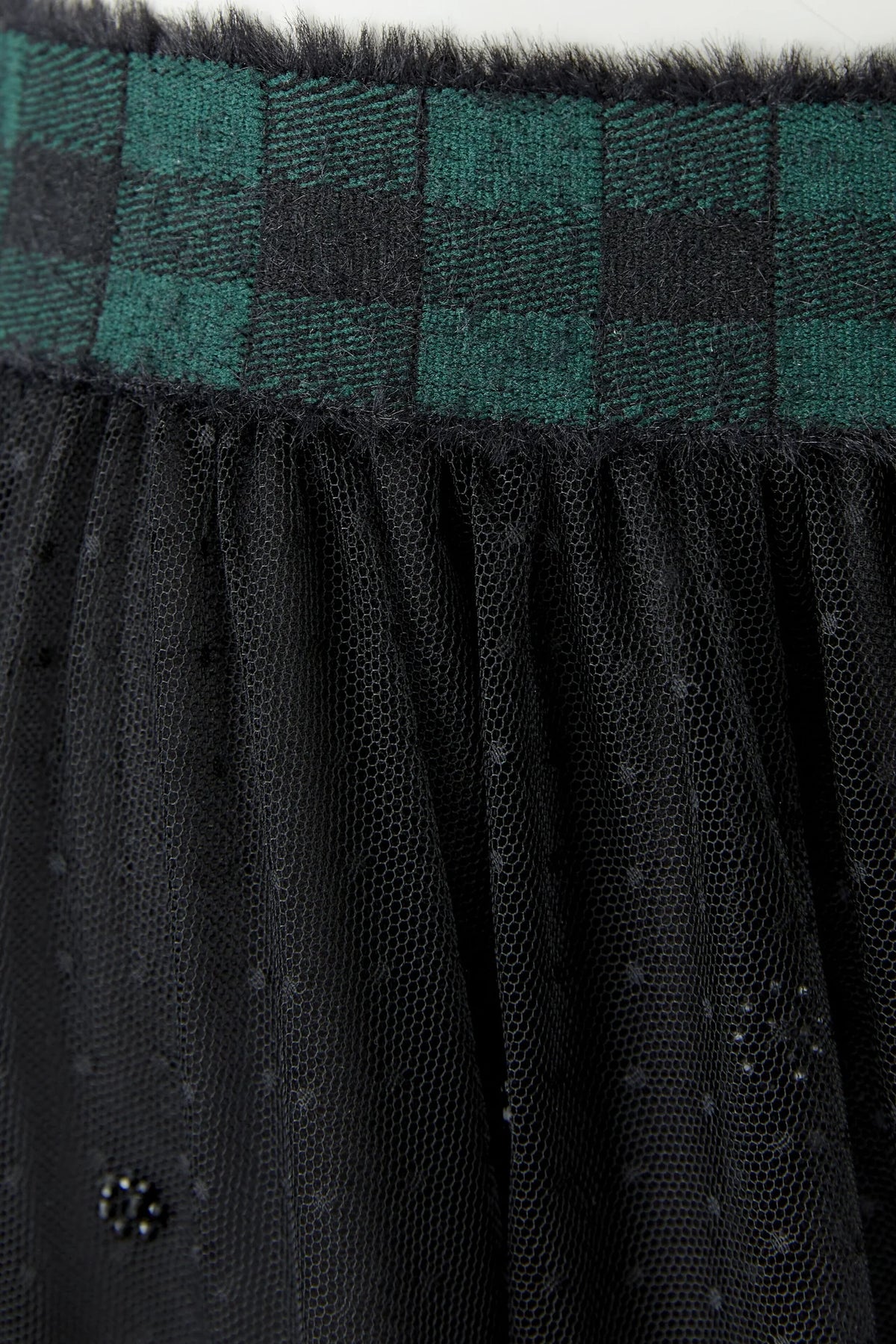 Oui 99957 Chiffon Skirt - Black