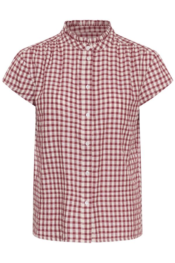 Part Two Bjanka Gingham Blouse - Navy or Rust