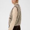 Part Two Camelie Gilet - Cream/brown Spot