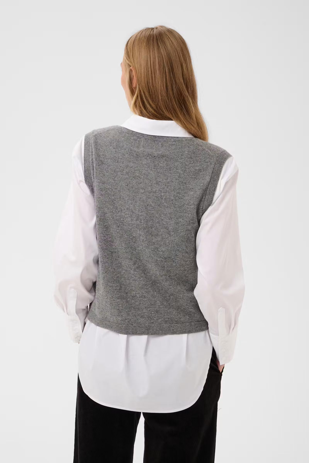 Part Two Cania Cashmere Tank Top-  Grey