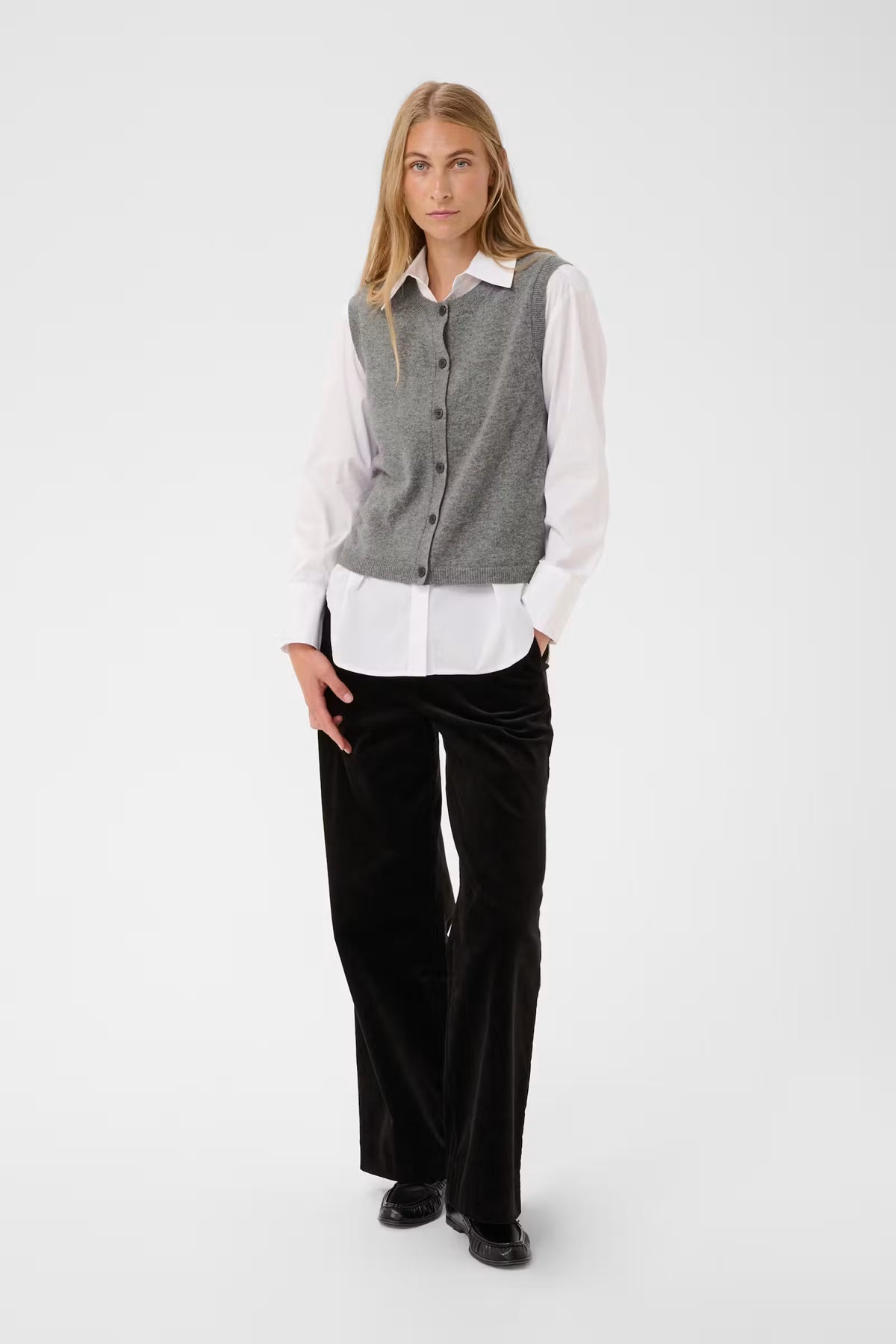 Part Two Cania Cashmere Tank Top-  Grey