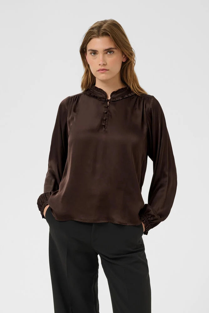 Part Two Caterina Blouse - Chocolate