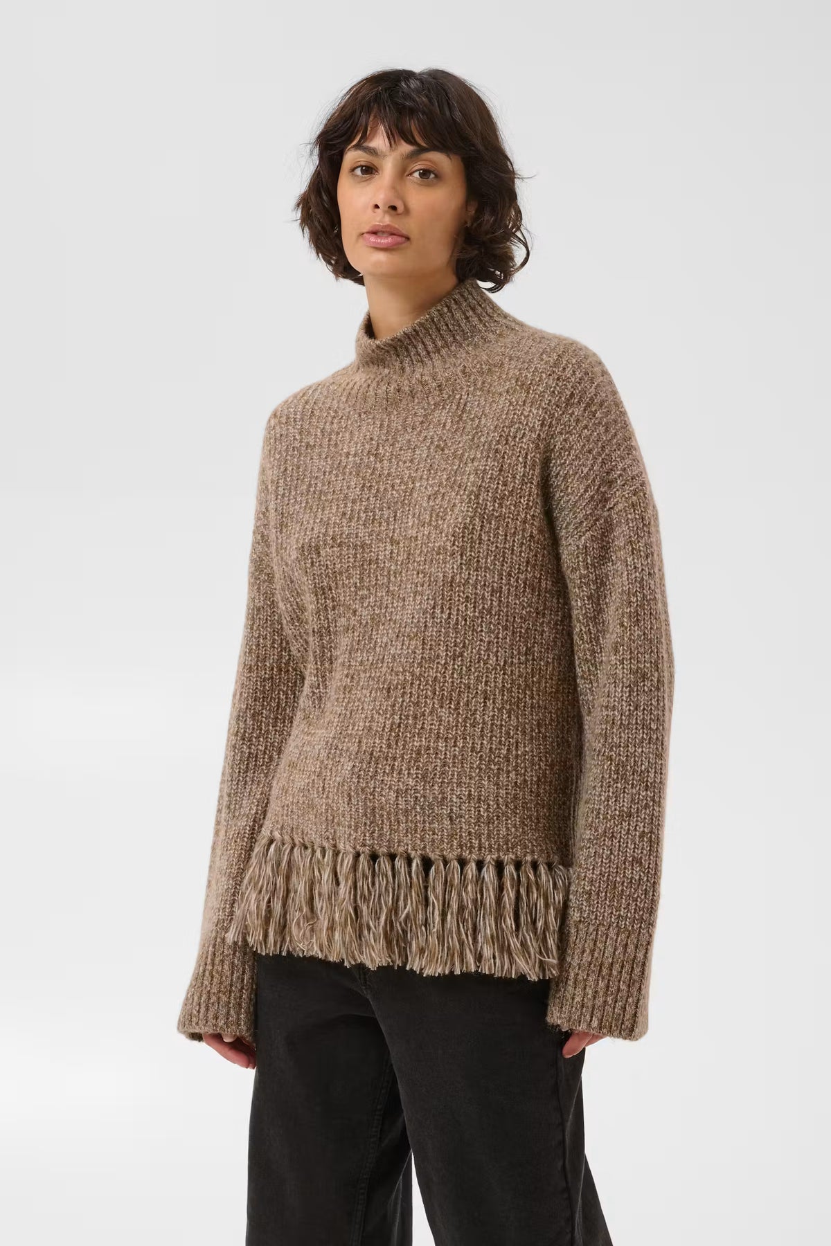 Part Two Cimina Jumper with Tassel - Brown