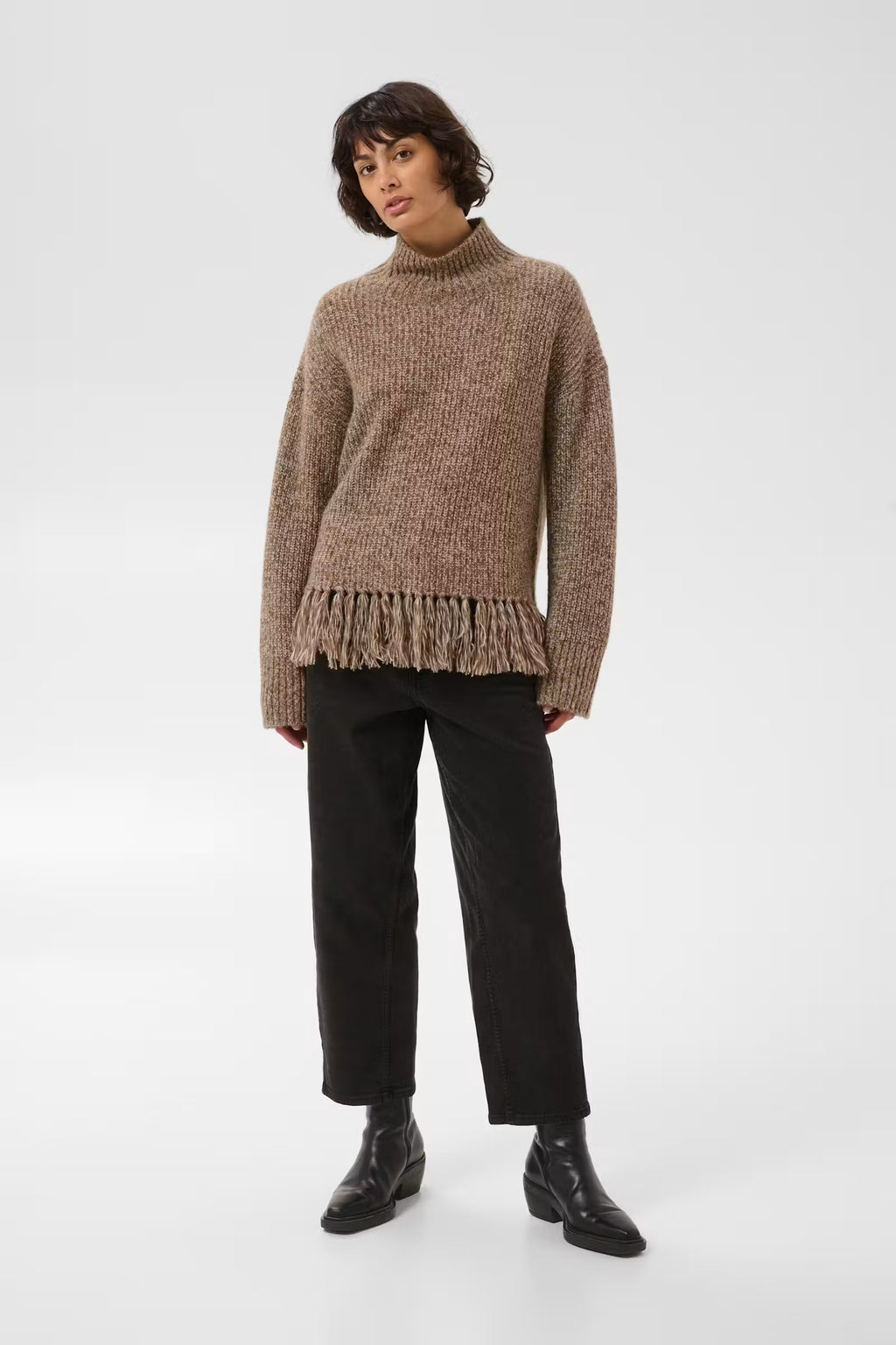 Part Two Cimina Jumper with Tassel - Brown