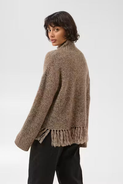 Part Two Cimina Jumper with Tassel - Brown