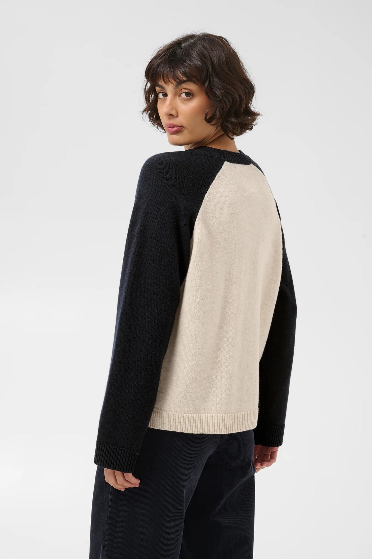 Part Two Cleo Jumper - Navy/Cream