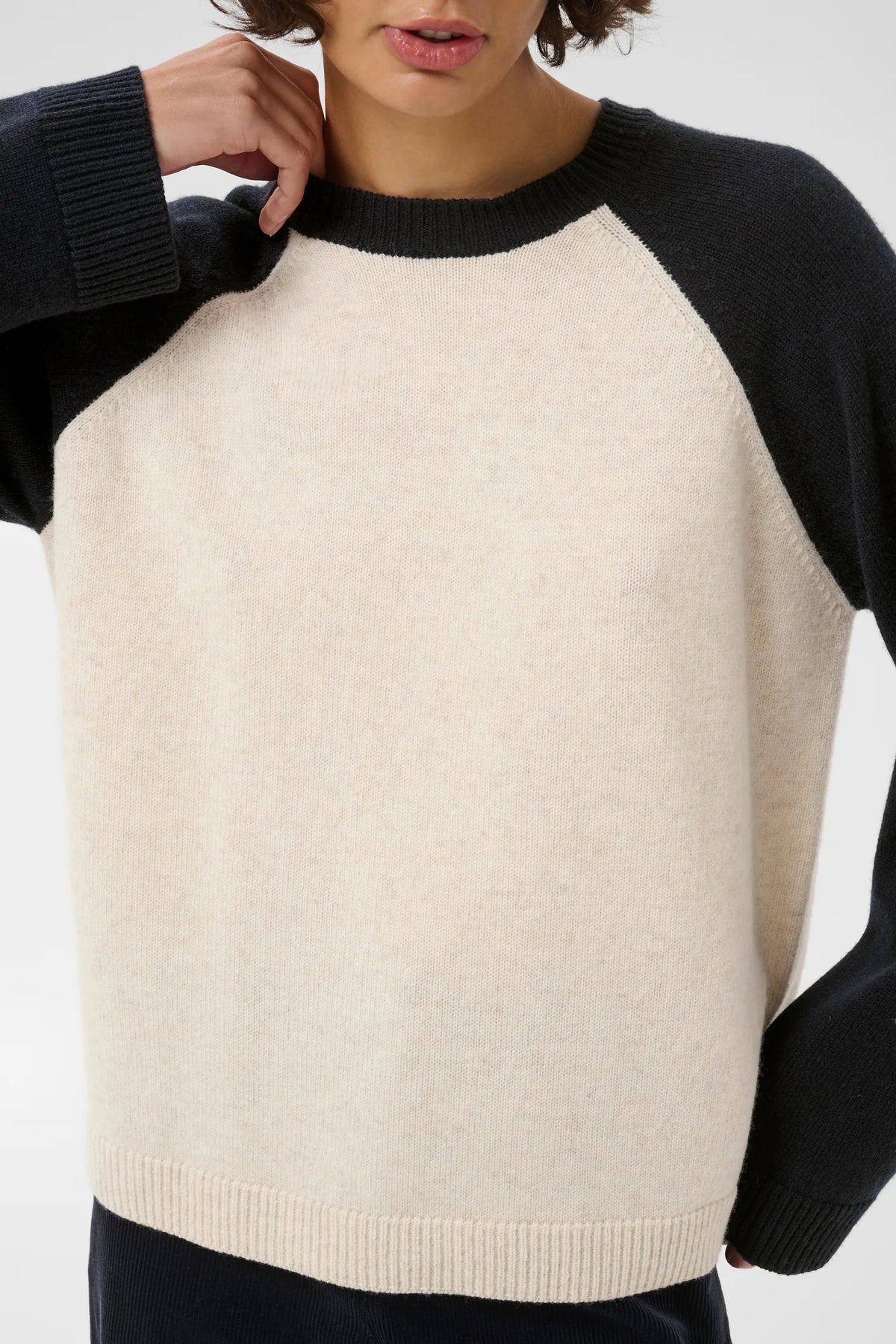 Part Two Cleo Jumper - Navy/Cream