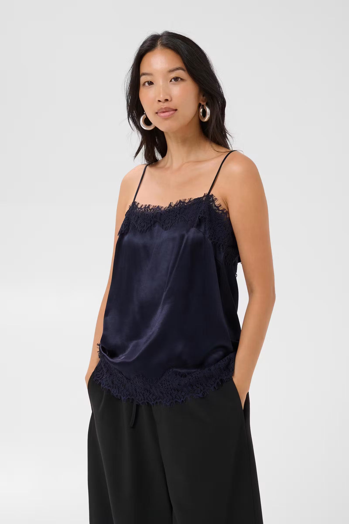 Part Two Delenn Silky Camisole - Dark Navy