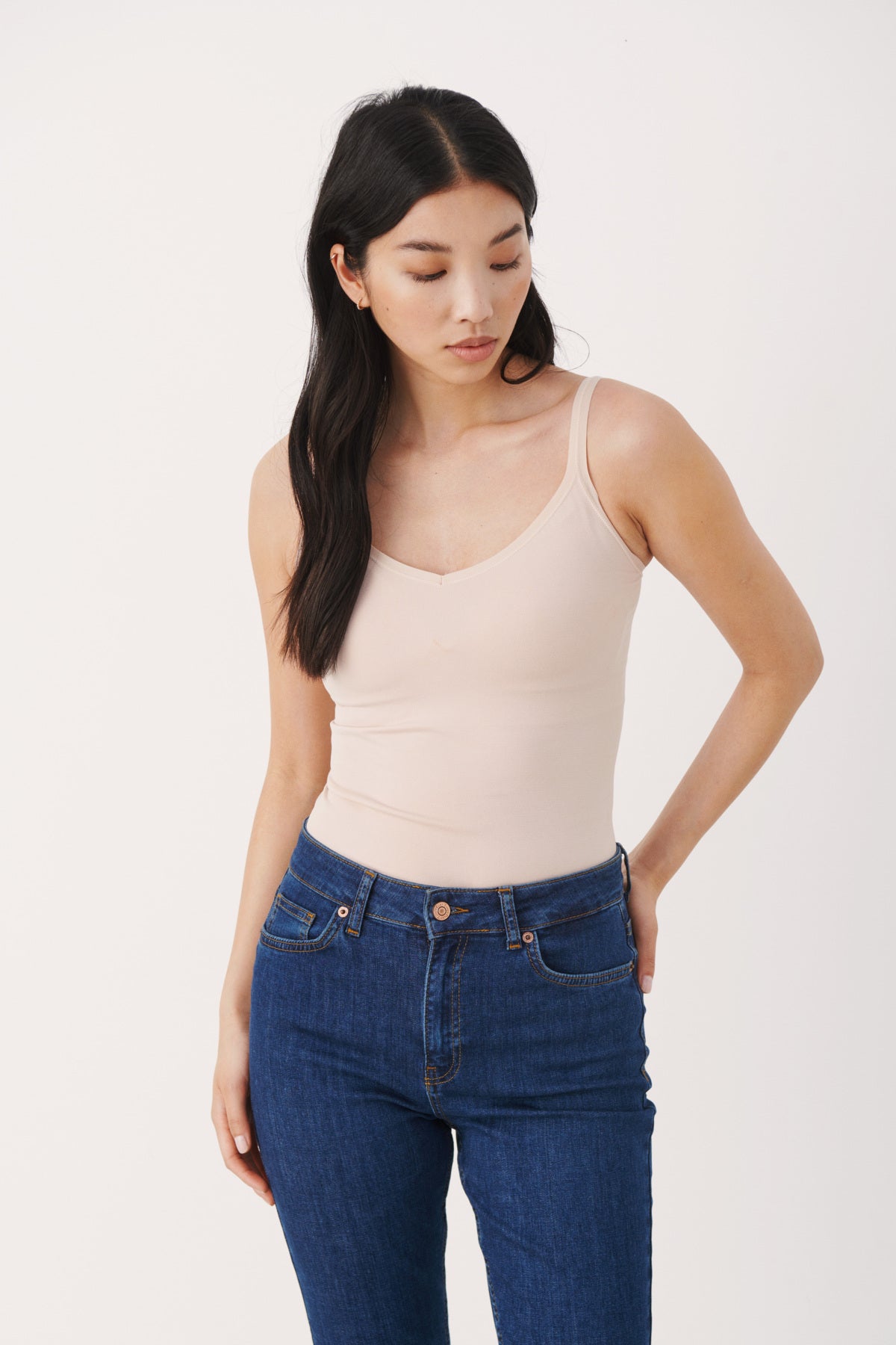 Part Two Hydda Camisole Vest - Black (Also Available in Dusty Rose)