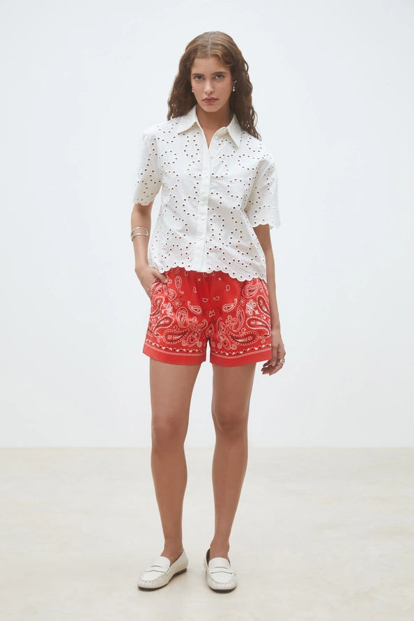 Suncoo Bahia Red Shorts