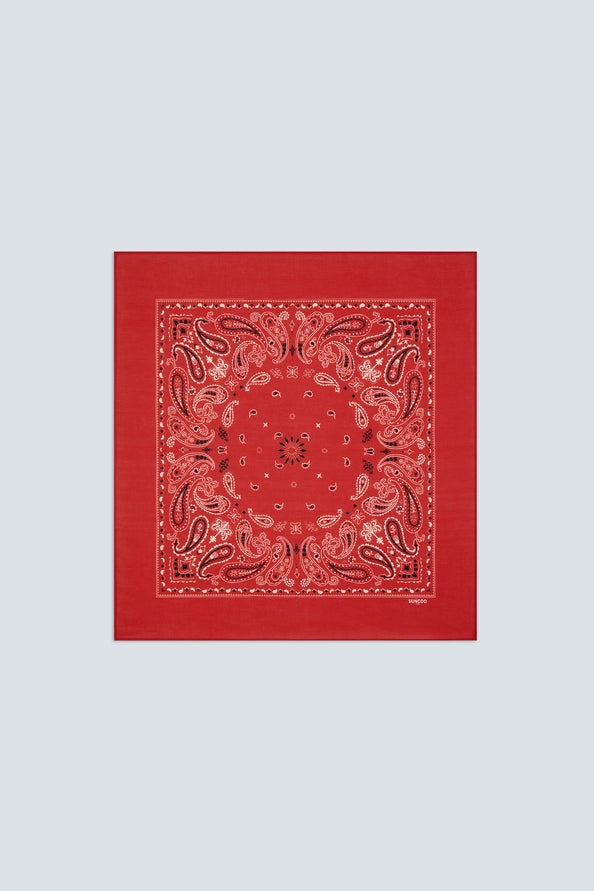 Suncoo Alambra Red Printed Neck Scarf
