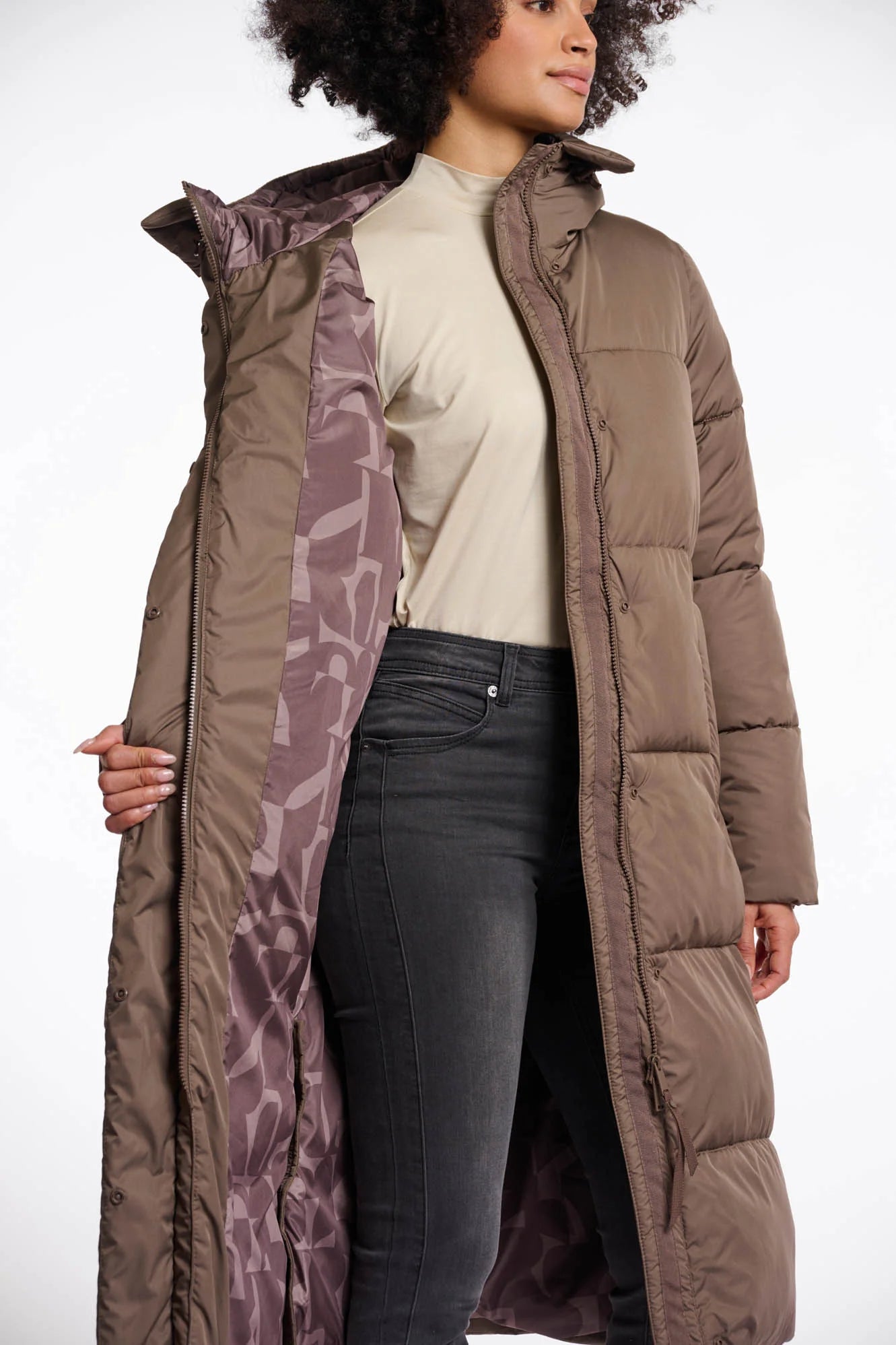 Rino & Pelle Long Hooded Padded Coat
