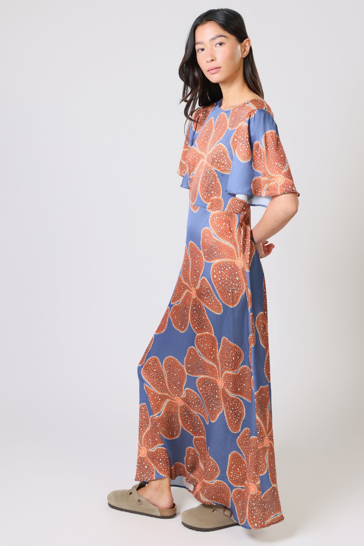 Traffic People Full Bloom Rene Dress – Floral Print Maxi Dress