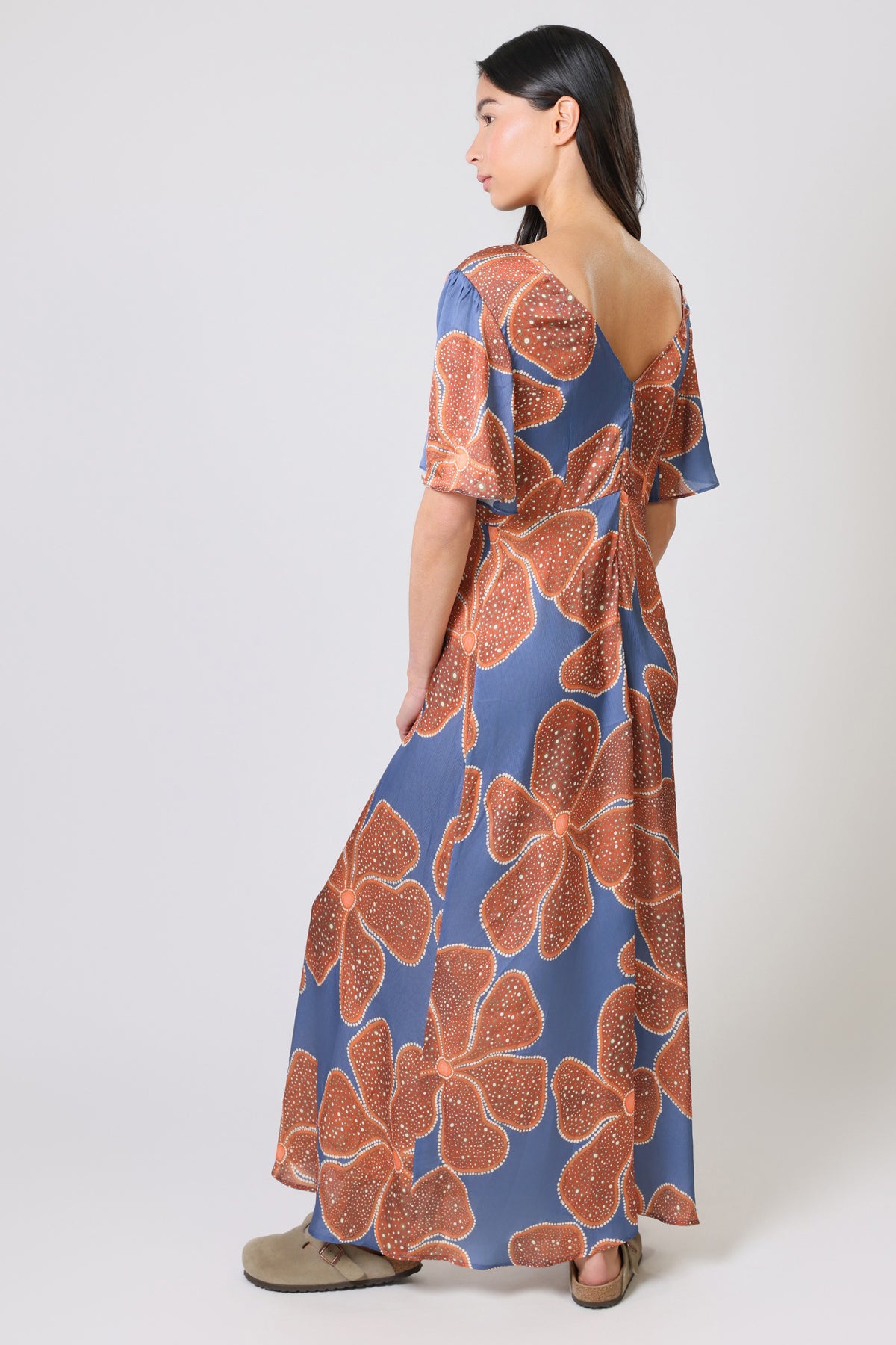 Traffic People Full Bloom Rene Dress – Floral Print Maxi Dress