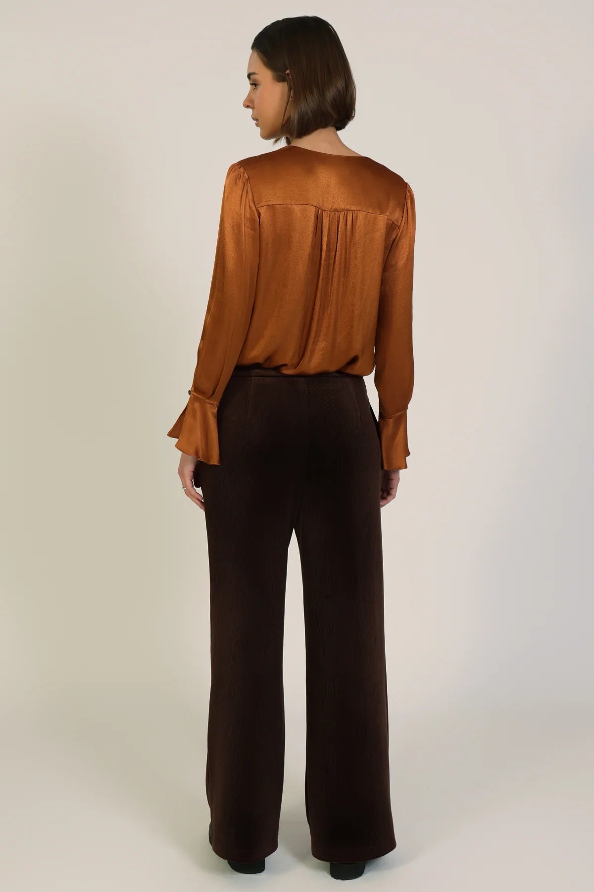 Traffic People The Dandy Blouse - Rust Brown – Catwalk