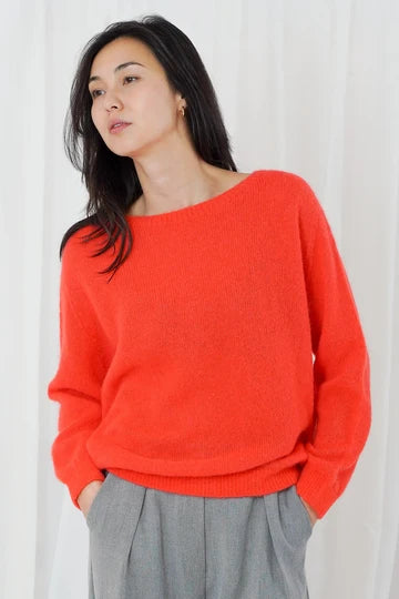 TWNS  Sanibel Long Sleeve boat-neck jumper - Orange, Blue or Green