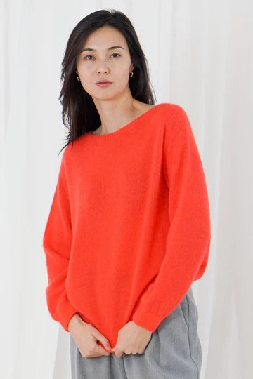 TWNS  Sanibel Long Sleeve boat-neck jumper - Orange, Blue or Green