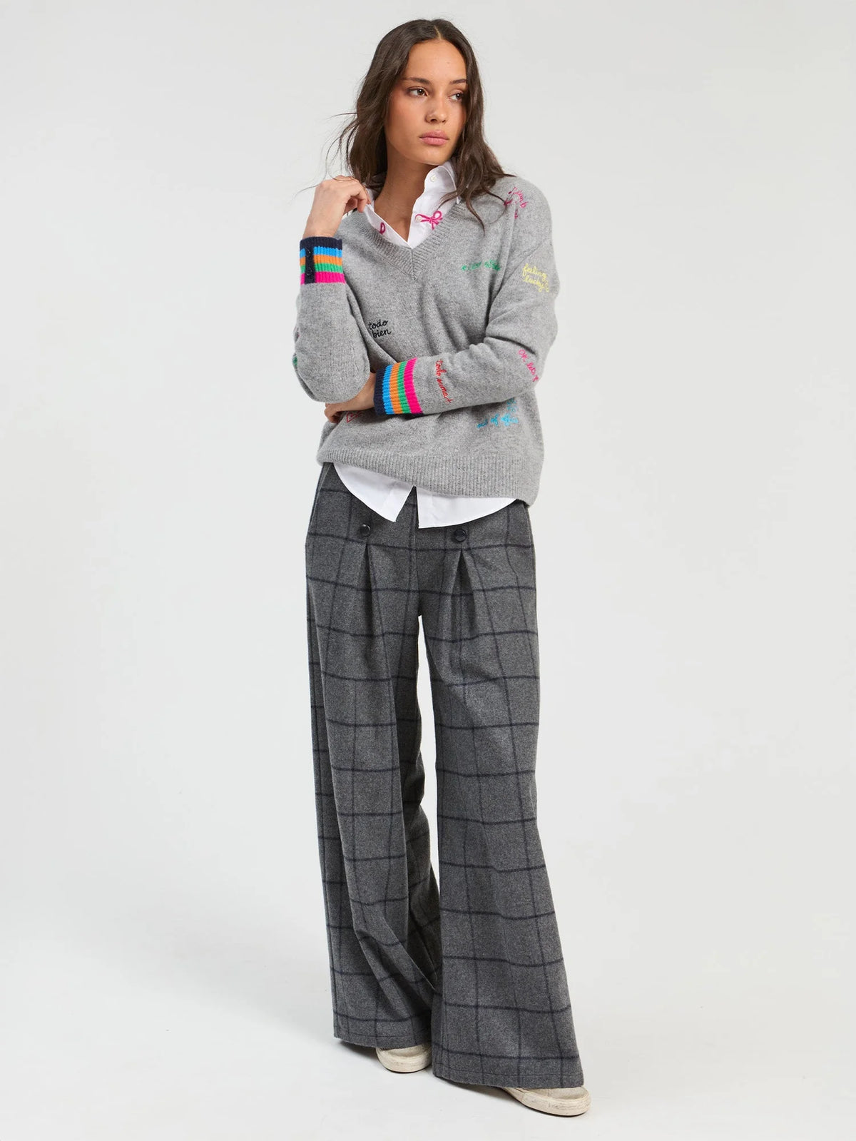 Vilagallo 34127 Jumper - Grey/Multi