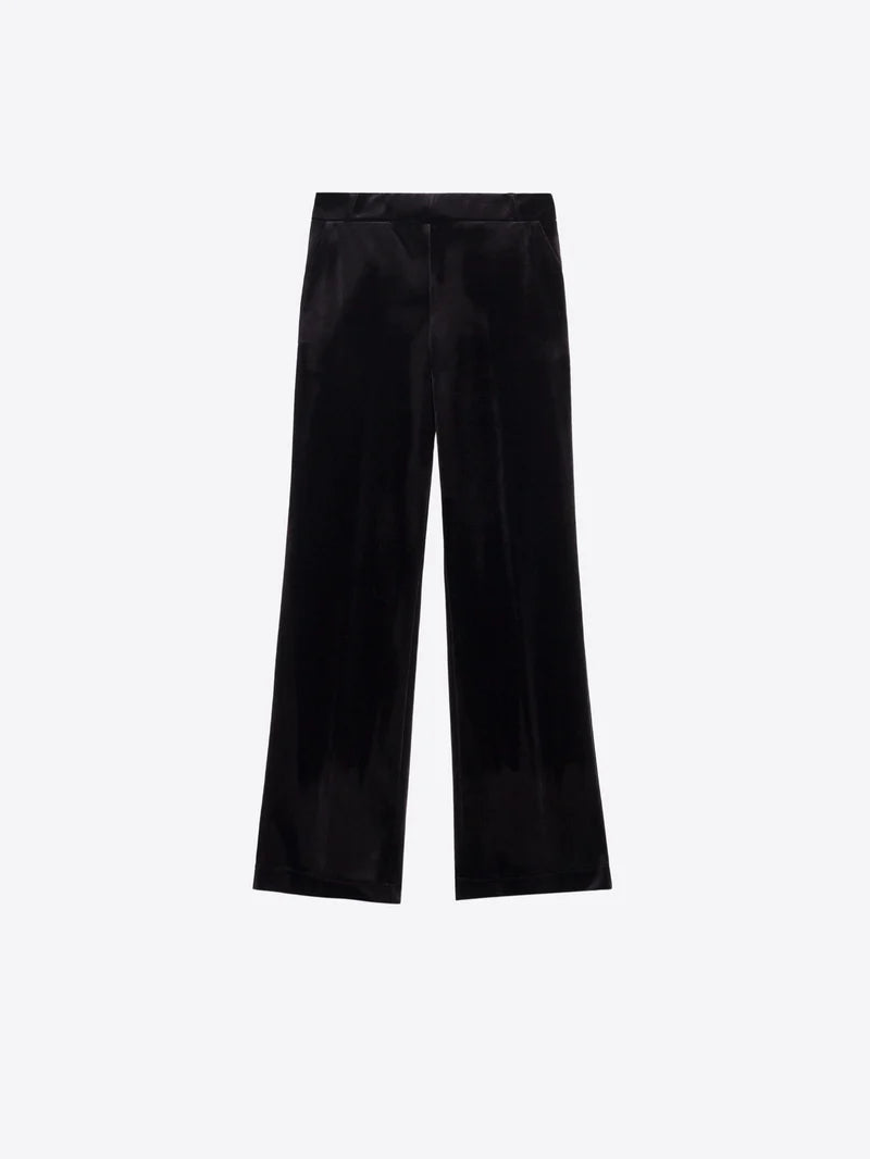 Vilagallo Martina Velvet Trousers - Black