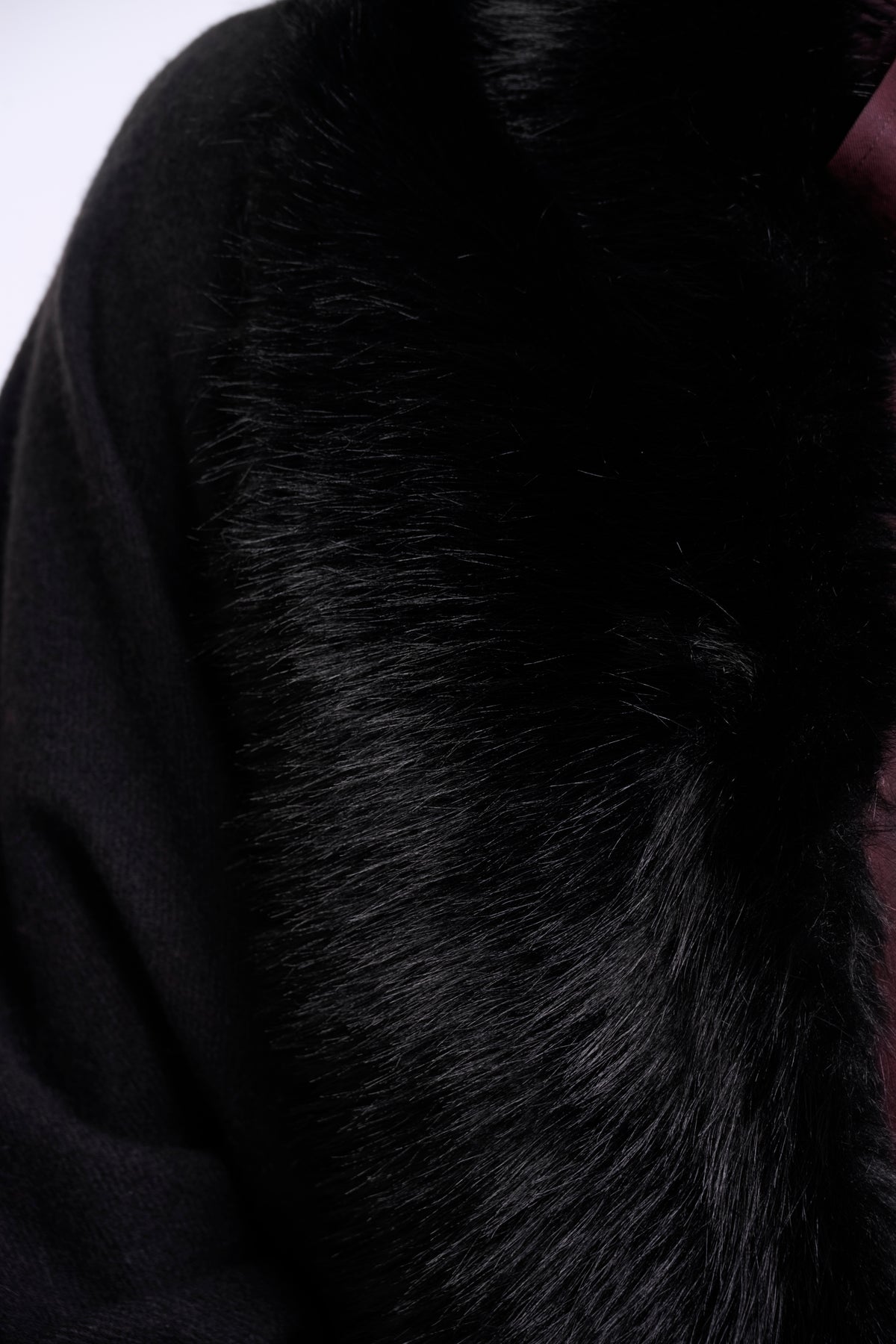 Rino & Pelle Wendy Cape with Faux-Fur Collar - Black or Coffee