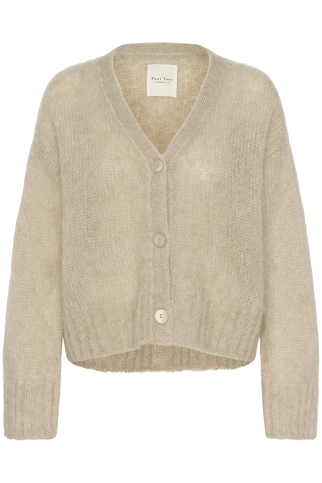 Part Two Zendaya Cardigan – Soft Knit Button-Through - Available in Camel or Pale Blue