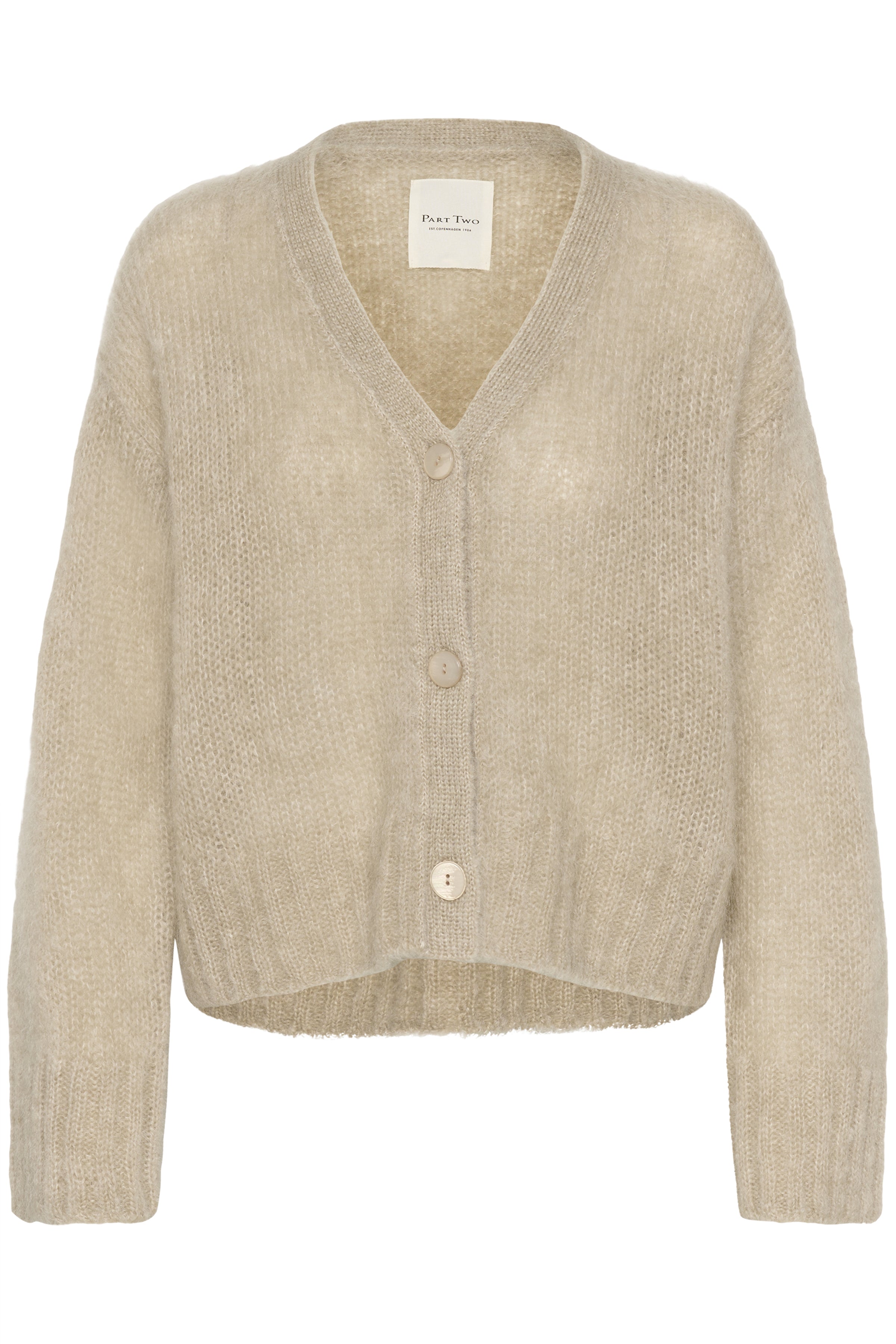 Part Two Zendaya Cardigan – Soft Knit Button-Through - Available in Camel or Pale Blue