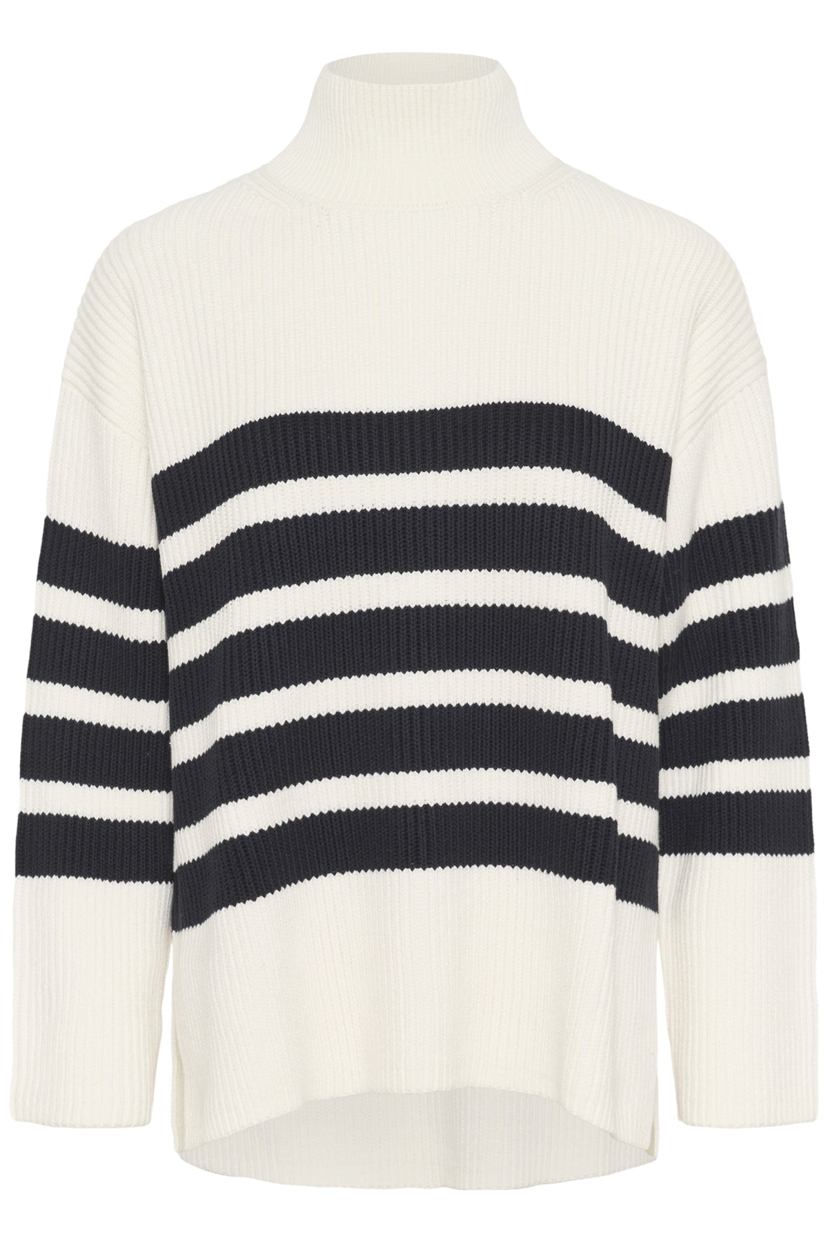 Part Two Ziya Navy & White Striped Cotton Jumper