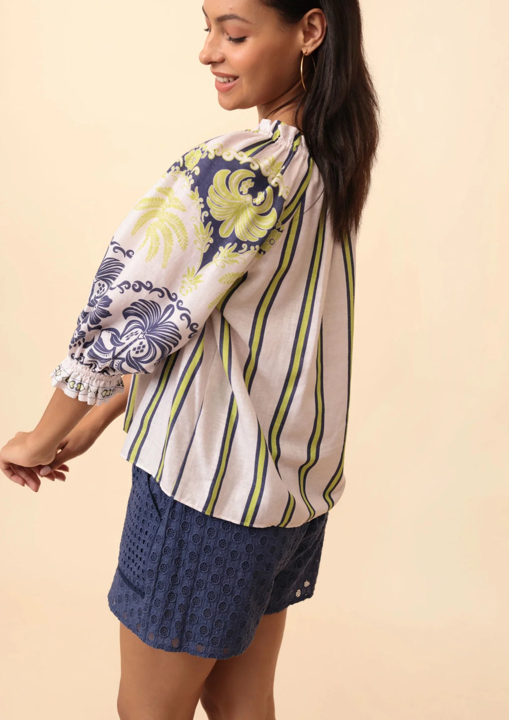 Emily Lovelock Rhea Blouse – Vibrant Printed Statement Top
