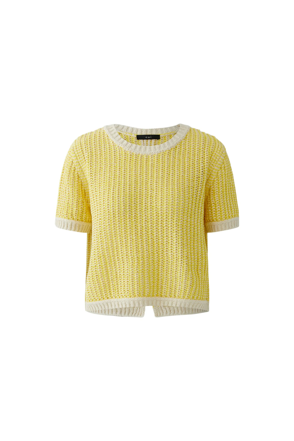 Oui 97263 Red/White short sleeved Jumper
